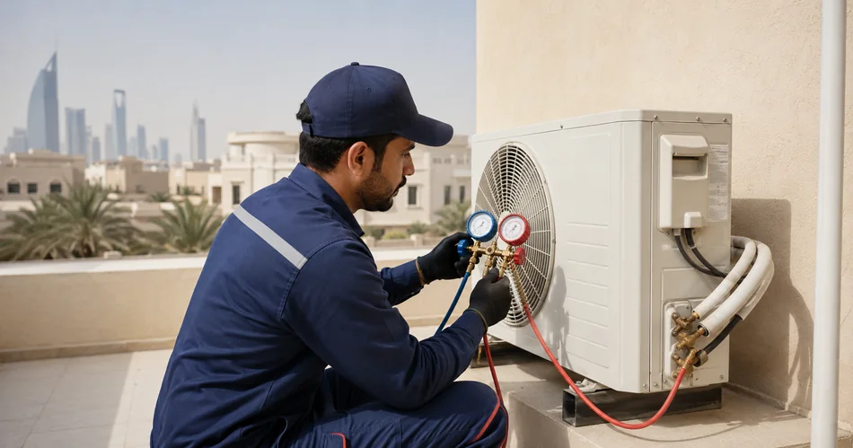 تعبئة فريون مكيف سبليت بالرياض — فني العرب للتكييف